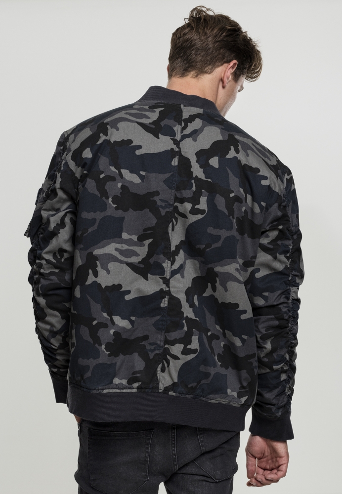 Jacheta Vintage Camo Cotton Bomber Urban Classics