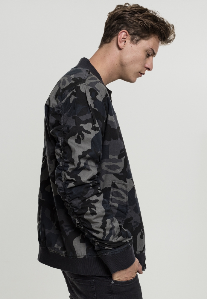 Jacheta Vintage Camo Cotton Bomber Urban Classics