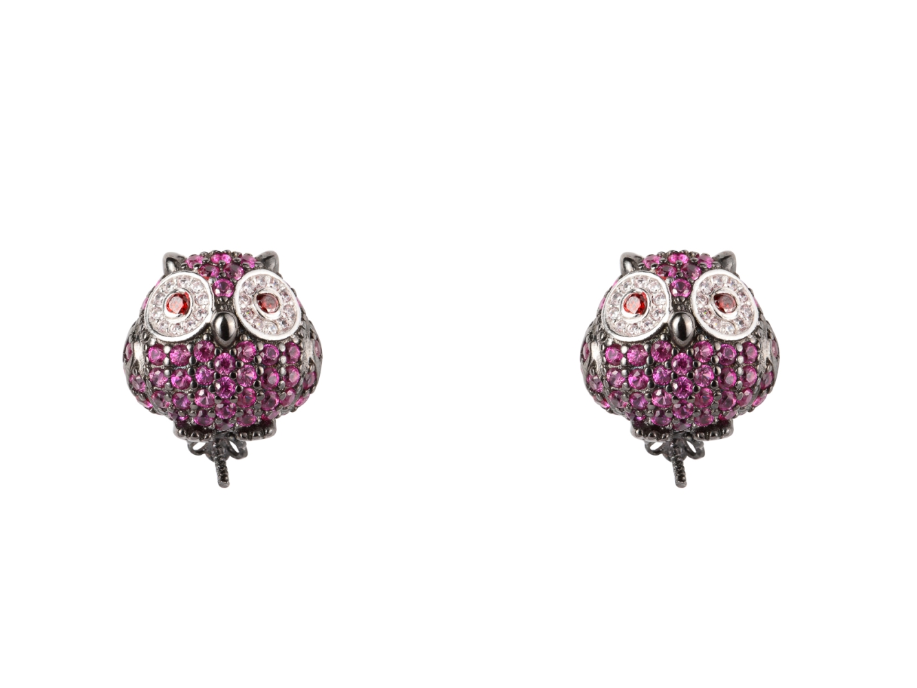 PENDING LANCASTER JLA-EAR-OWL-5 pentru Femei mov ip negru