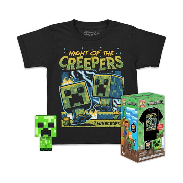 Tricou GAME POP&: Minecraft- Blue Creeper (M)