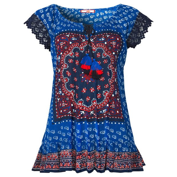 Joe Browns Joe Browns Blue Boho Top