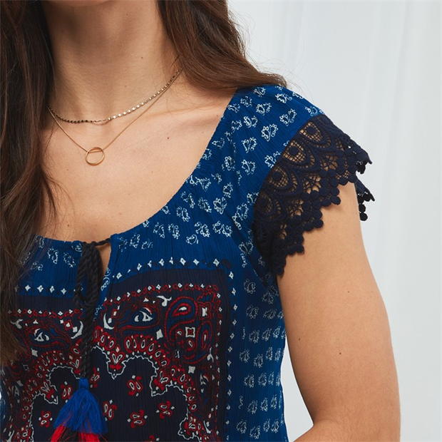 Joe Browns Joe Browns Blue Boho Top