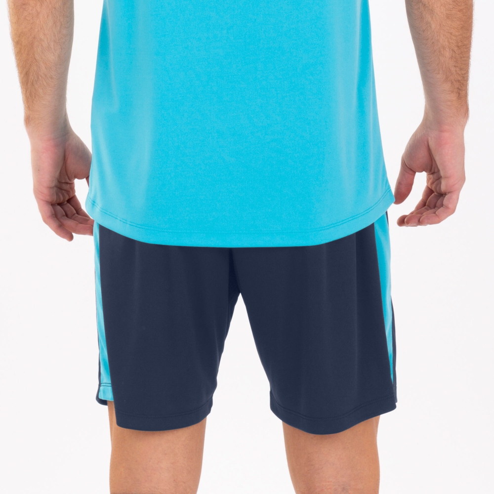 Maxi Short Dark Navy-fluor Turquoise Joma