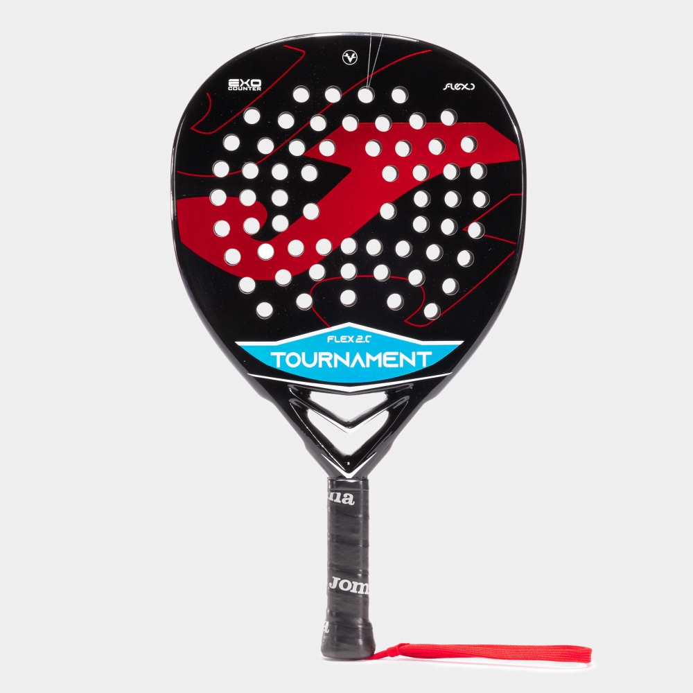 Tournament Flex Paddle Racket Black Red Joma