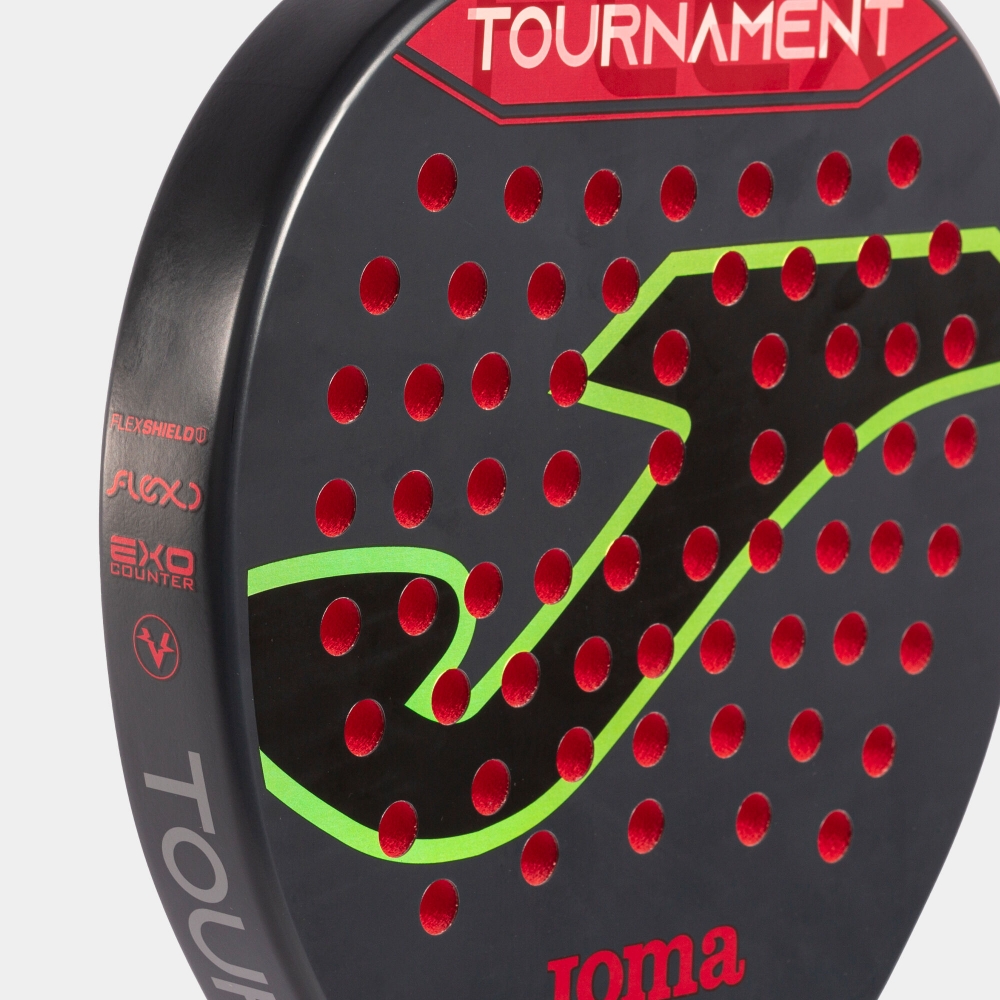 Tournament Paddle Racket Black Red Joma