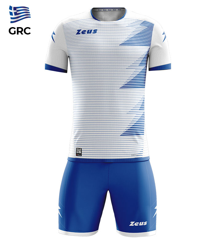 KIT Cupa Mondiala de Fotbal Zeus alb albastru roial