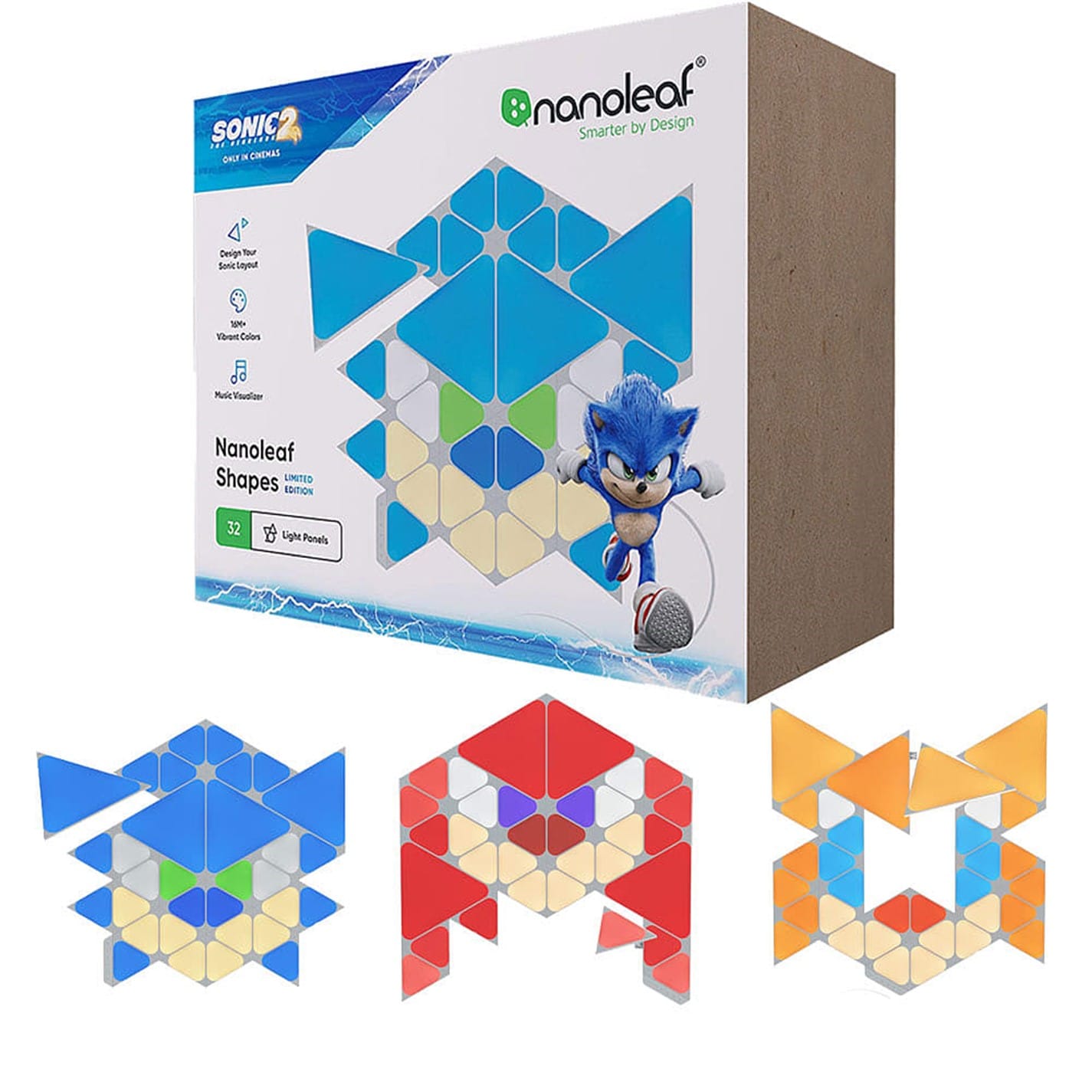 Set complet Nanoleaf Nanoleaf Shapes Starter 32PK Sonic Limited Ed