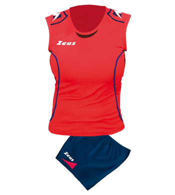 Kit volei FAUNO DONNA Zeus bleumarin rosu