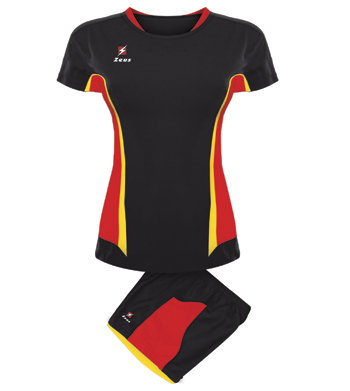 Kit volei TUONO DONNA Zeus negru rosu