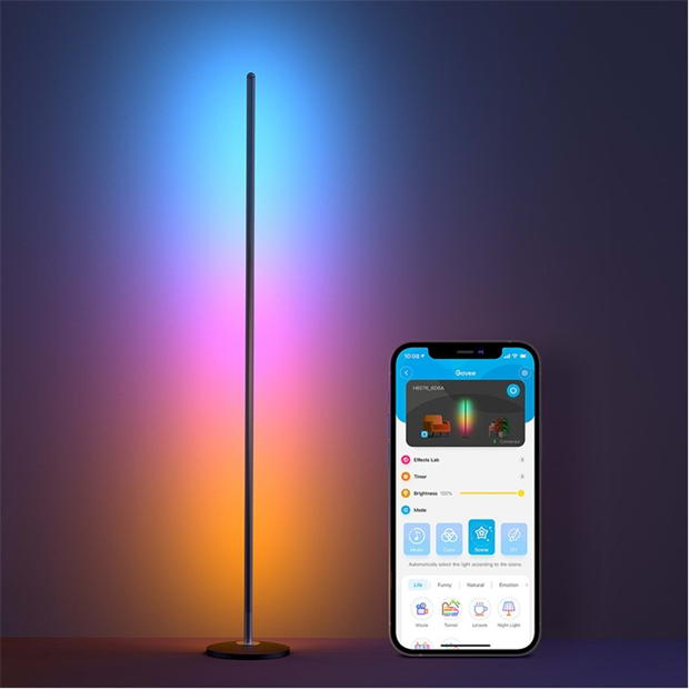 GOVEE RGBIC Smart Corner Floor Lamp