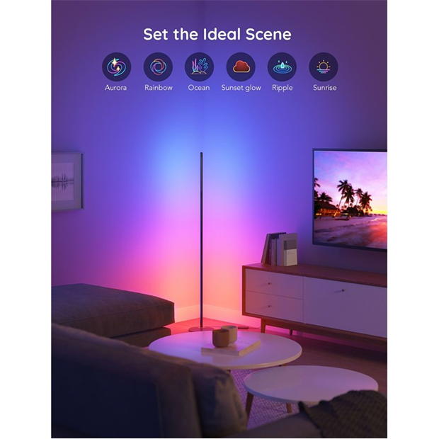 GOVEE RGBIC Smart Corner Floor Lamp