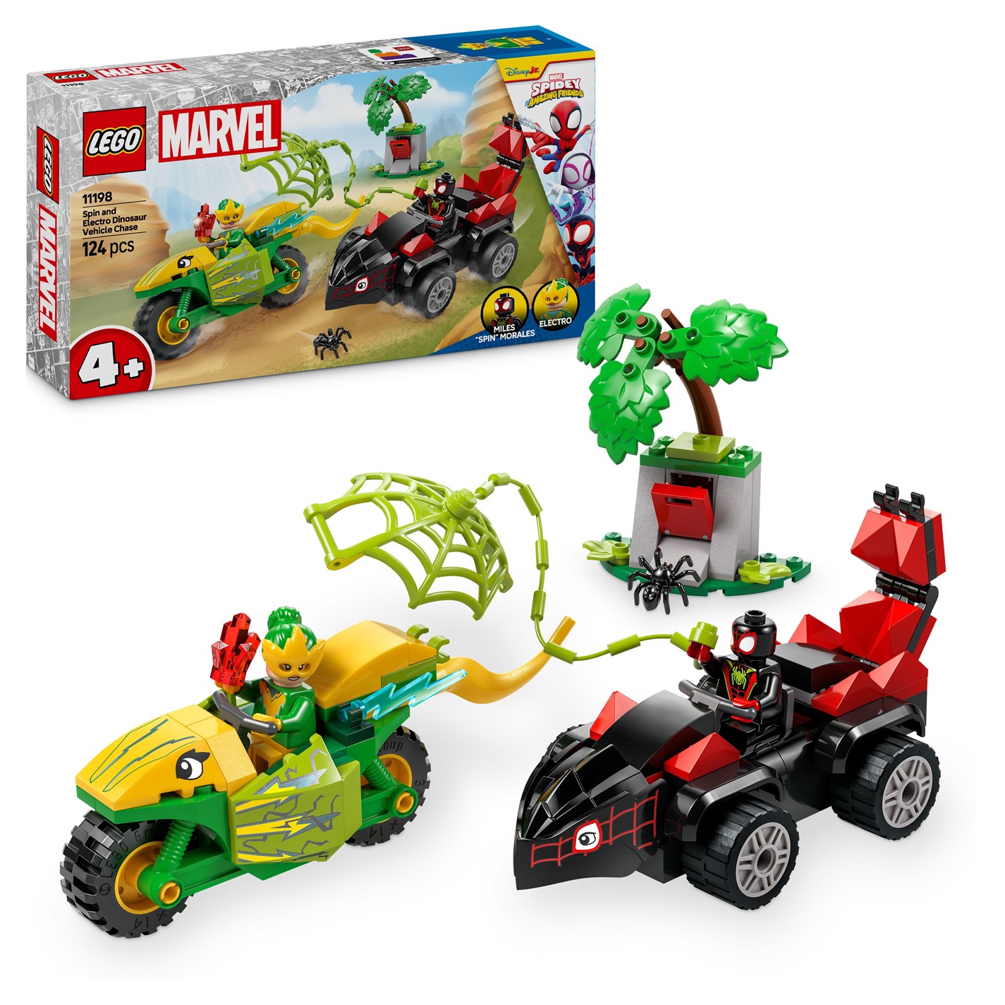 LEGO LEGO Marvel 11198 Spin and Electro Dinosaur Vehicle Chase