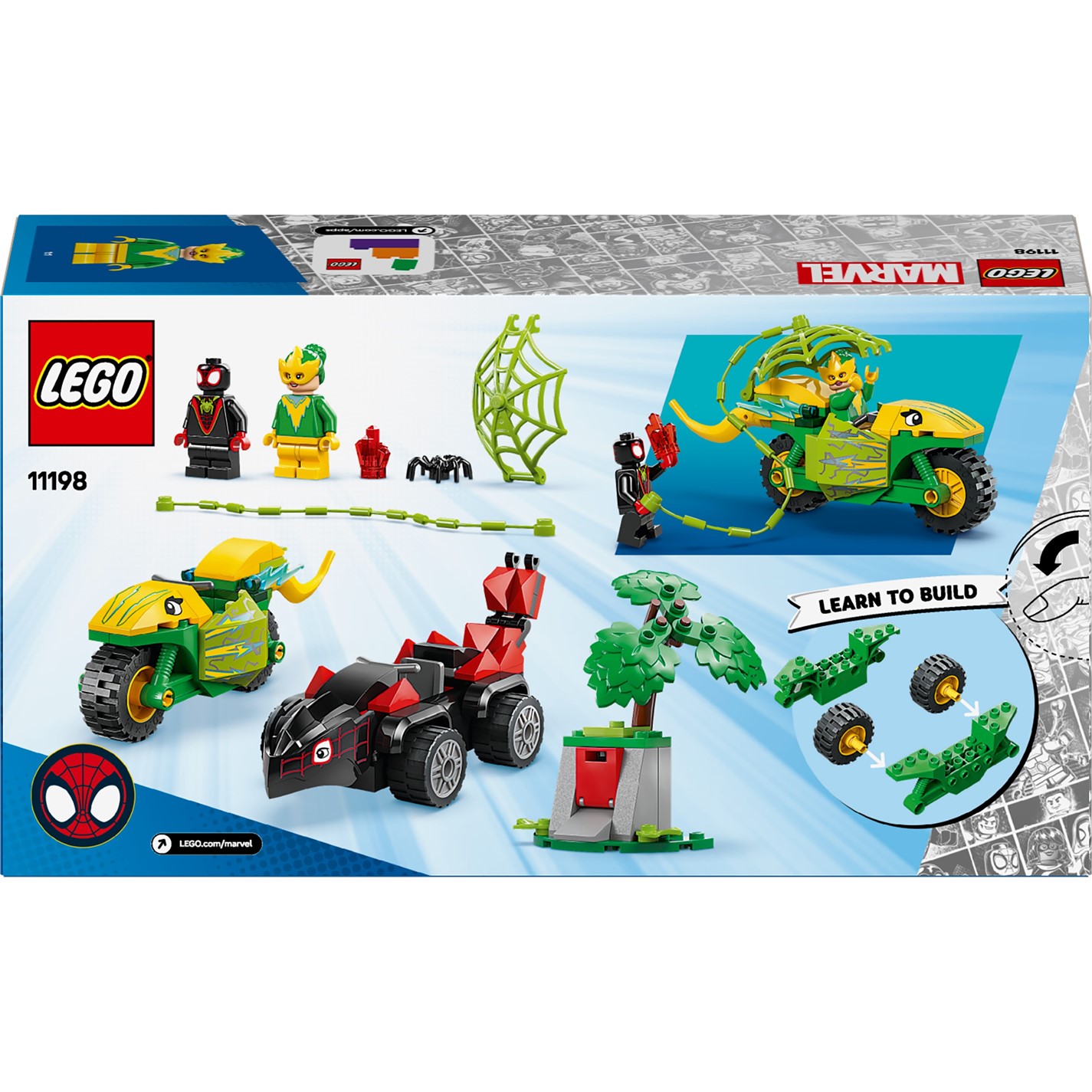 LEGO LEGO Marvel 11198 Spin and Electro Dinosaur Vehicle Chase