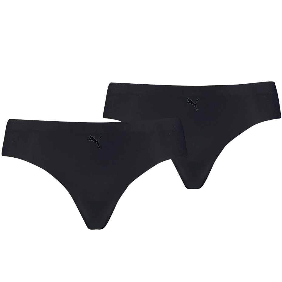 Bielizna damska Puma Seamless Stringi 2 pary Hang czarna 935021 01