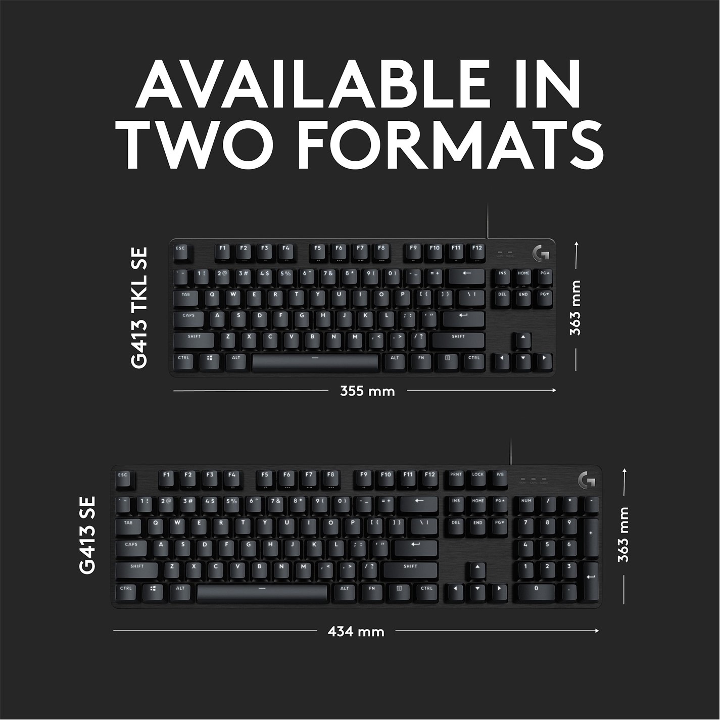 Logitech G413 SE Keyboard - Black