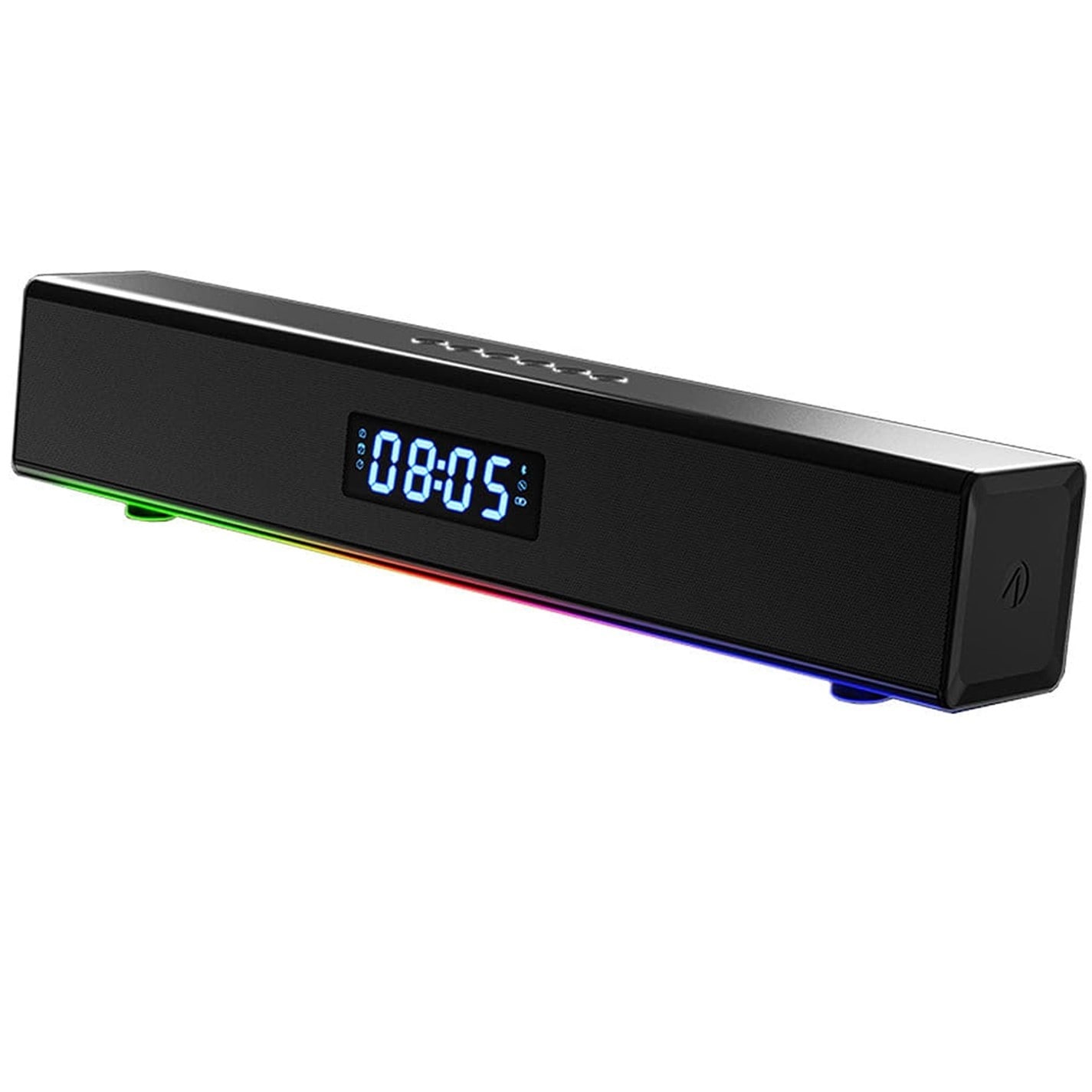 Stealth LED Light-Up Rechargeable Portable Soundbar for Gaming Music and Movies