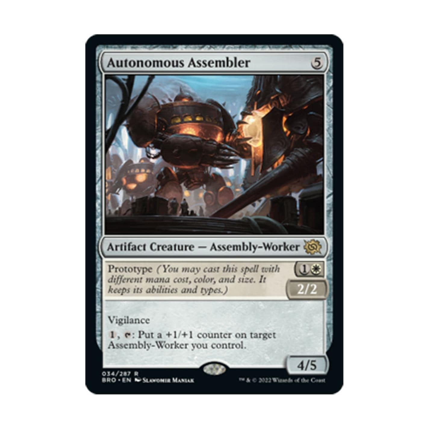 Magic the Gathering Autonomous Assembler Oversized Card