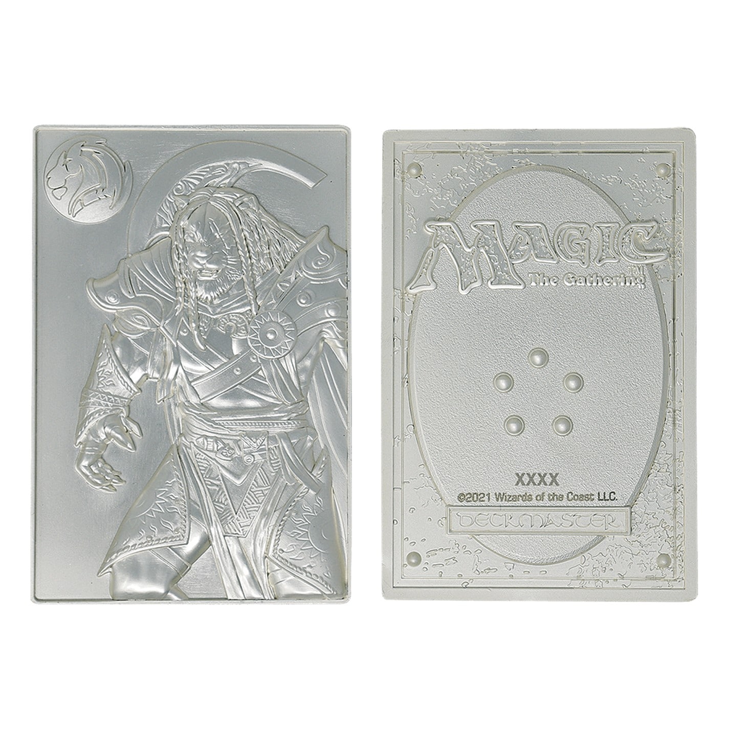 Magic the Gathering MTG Silver Plated Ajani Goldmane Metal Collectible