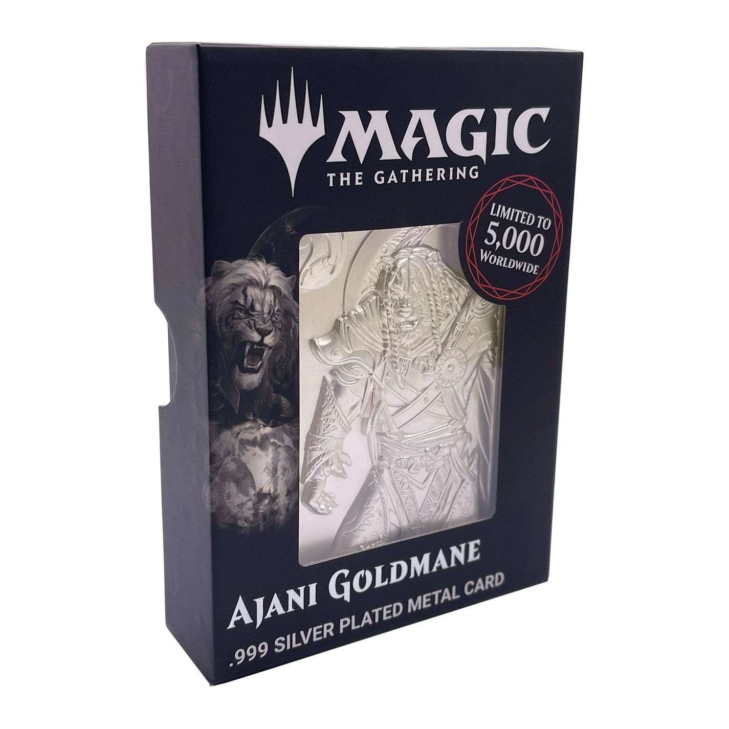 Magic the Gathering MTG Silver Plated Ajani Goldmane Metal Collectible