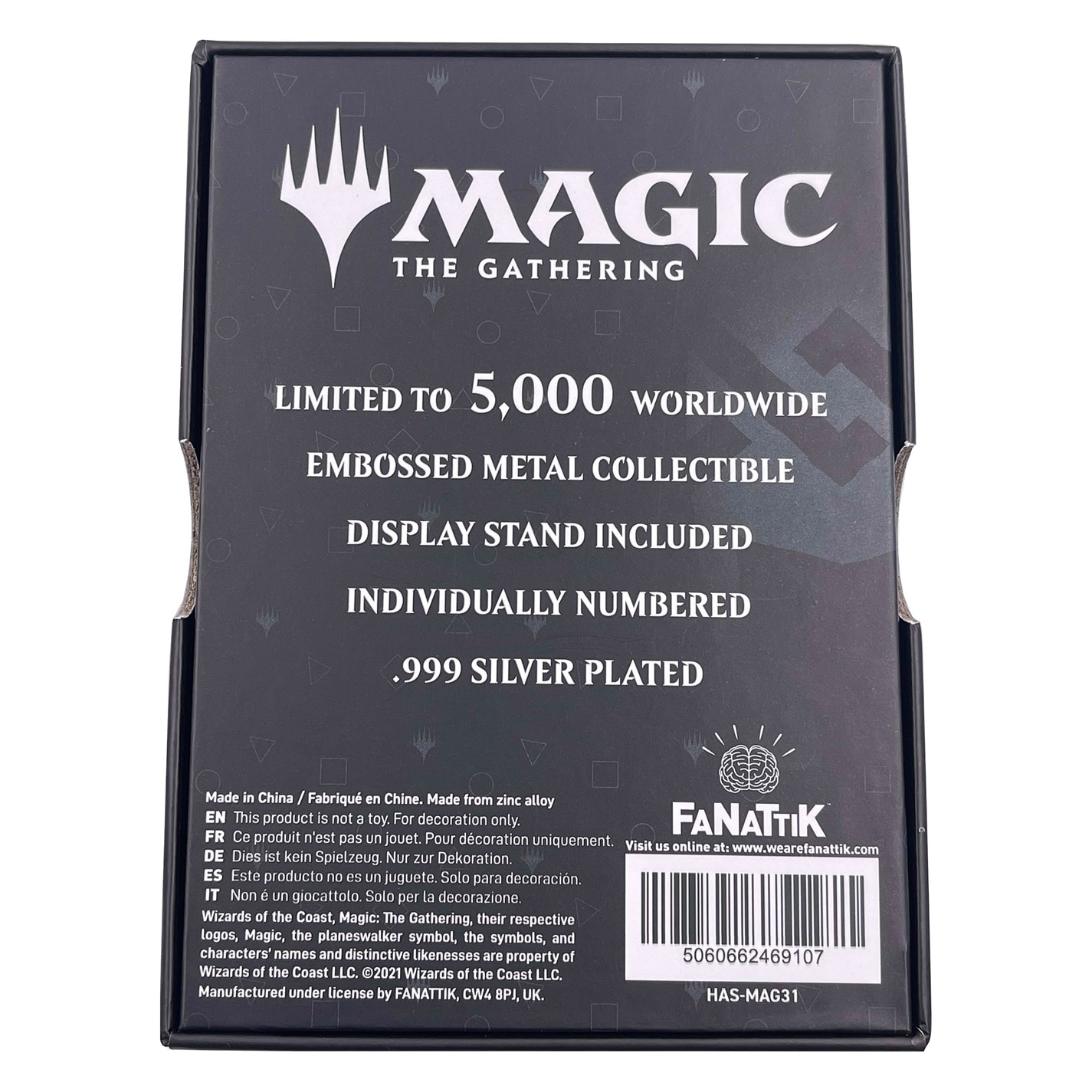 Magic the Gathering MTG Silver Plated Garruk Metal Collectible