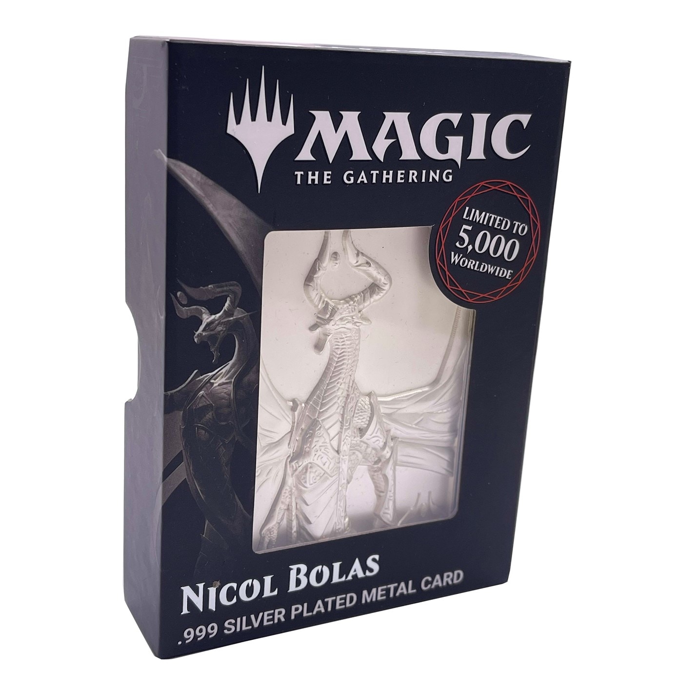 Magic the Gathering MTG Silver Plated Nicol Bolas Metal Collectible