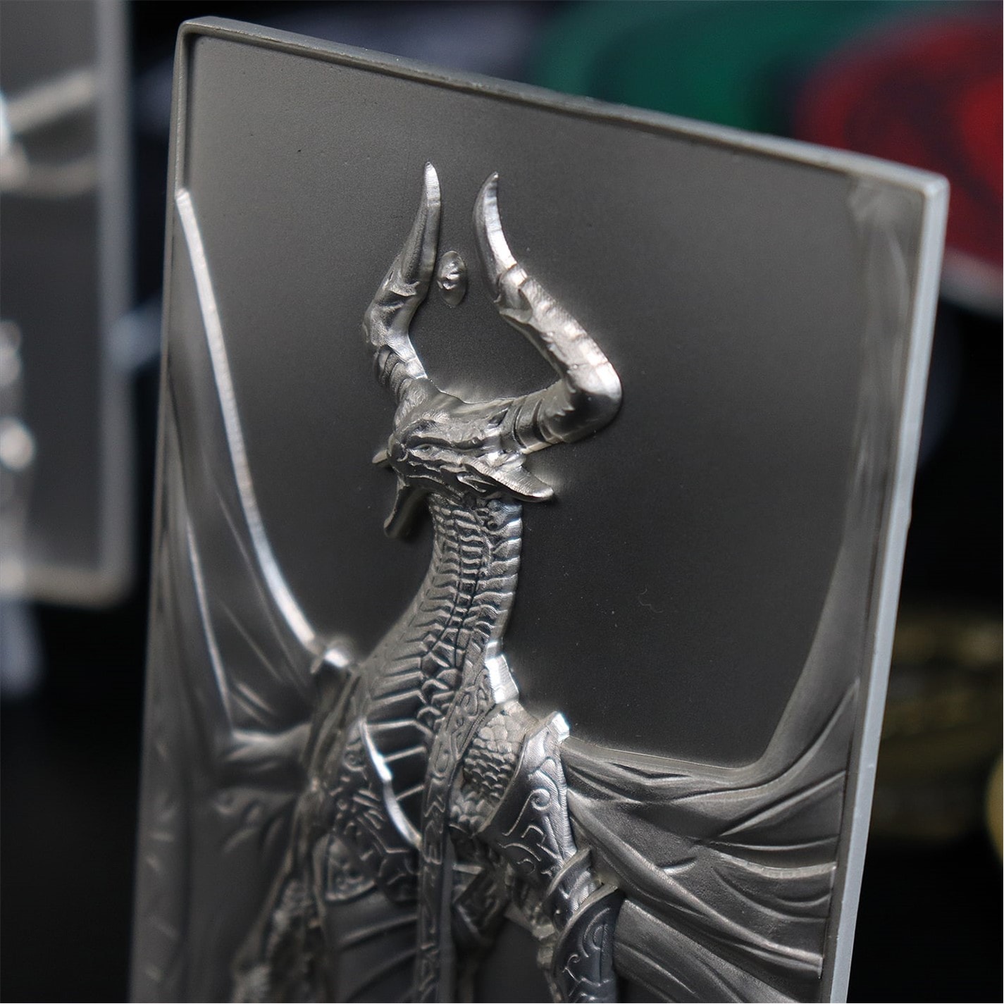 Magic the Gathering MTG Silver Plated Nicol Bolas Metal Collectible