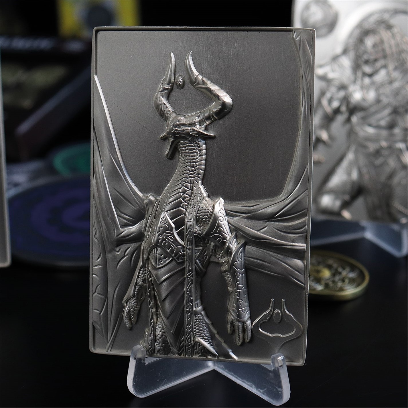 Magic the Gathering MTG Silver Plated Nicol Bolas Metal Collectible