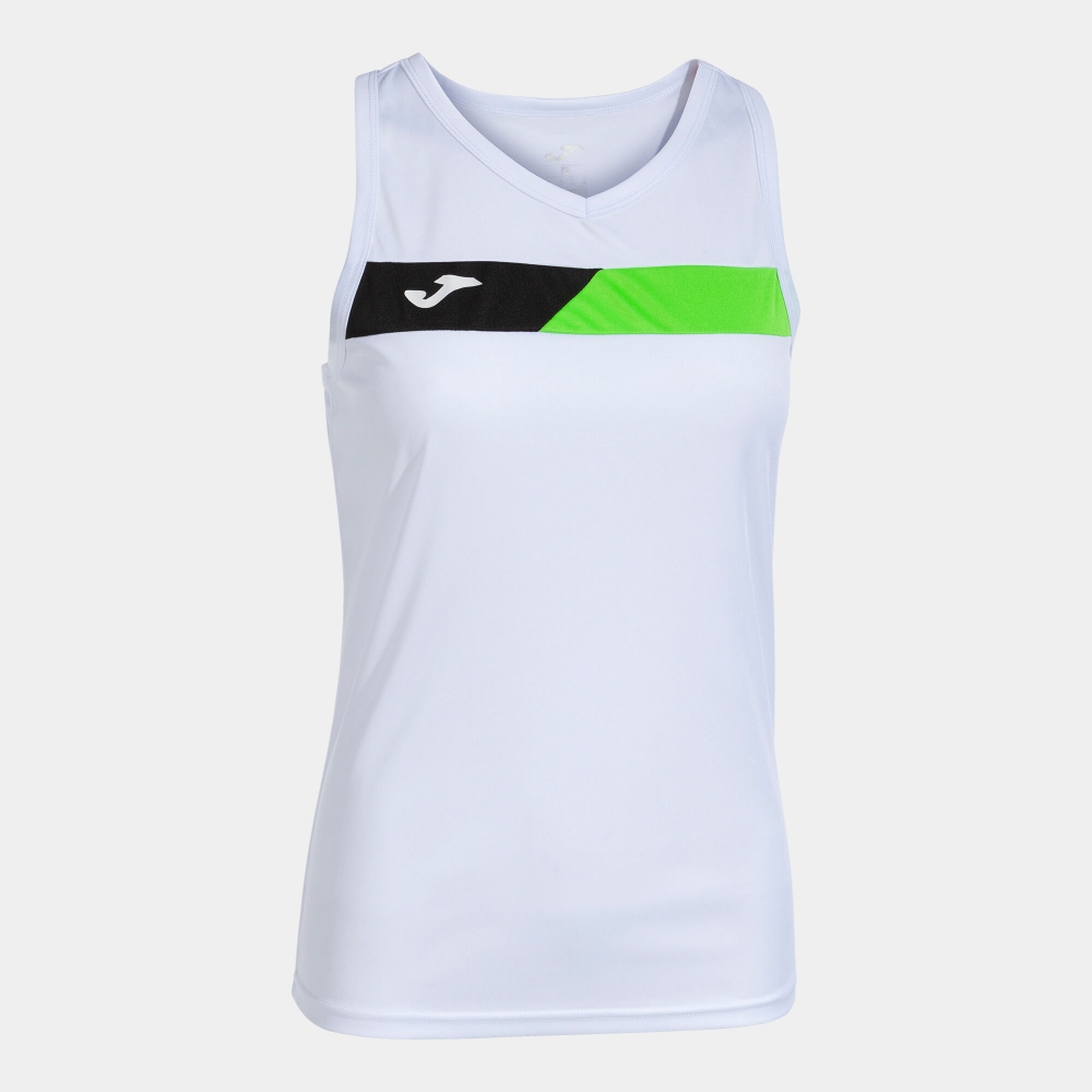 Camasa Court Sleeveless White Fluor Green Black Joma