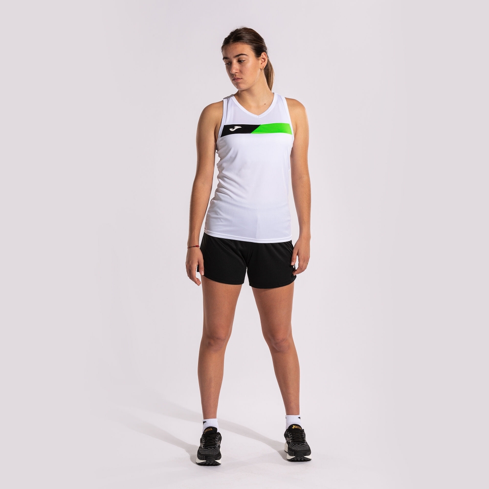 Camasa Court Sleeveless White Fluor Green Black Joma