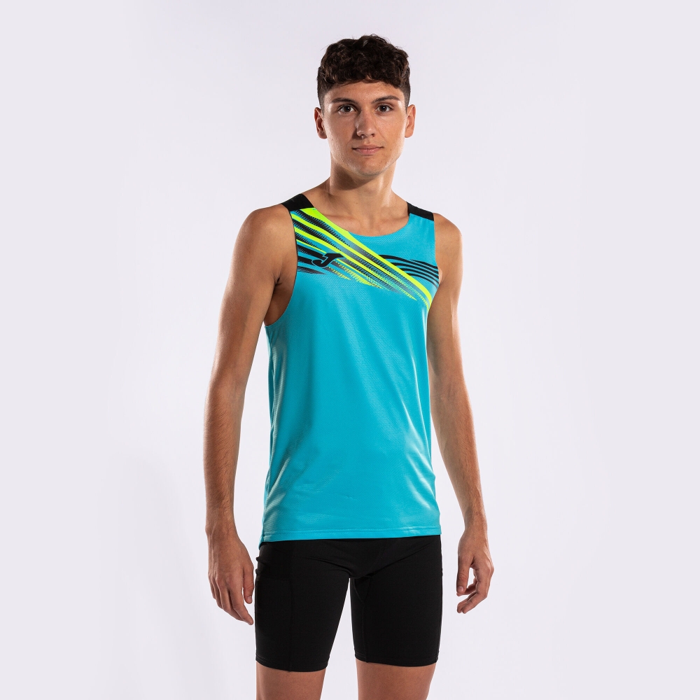 Camasa Elite X Sleeveless Fluor Turquoise Black Joma