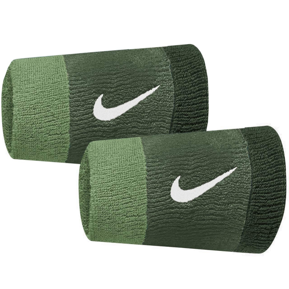 Nike wide Swoosh wristbands 2 pcs. green N0001586314OS