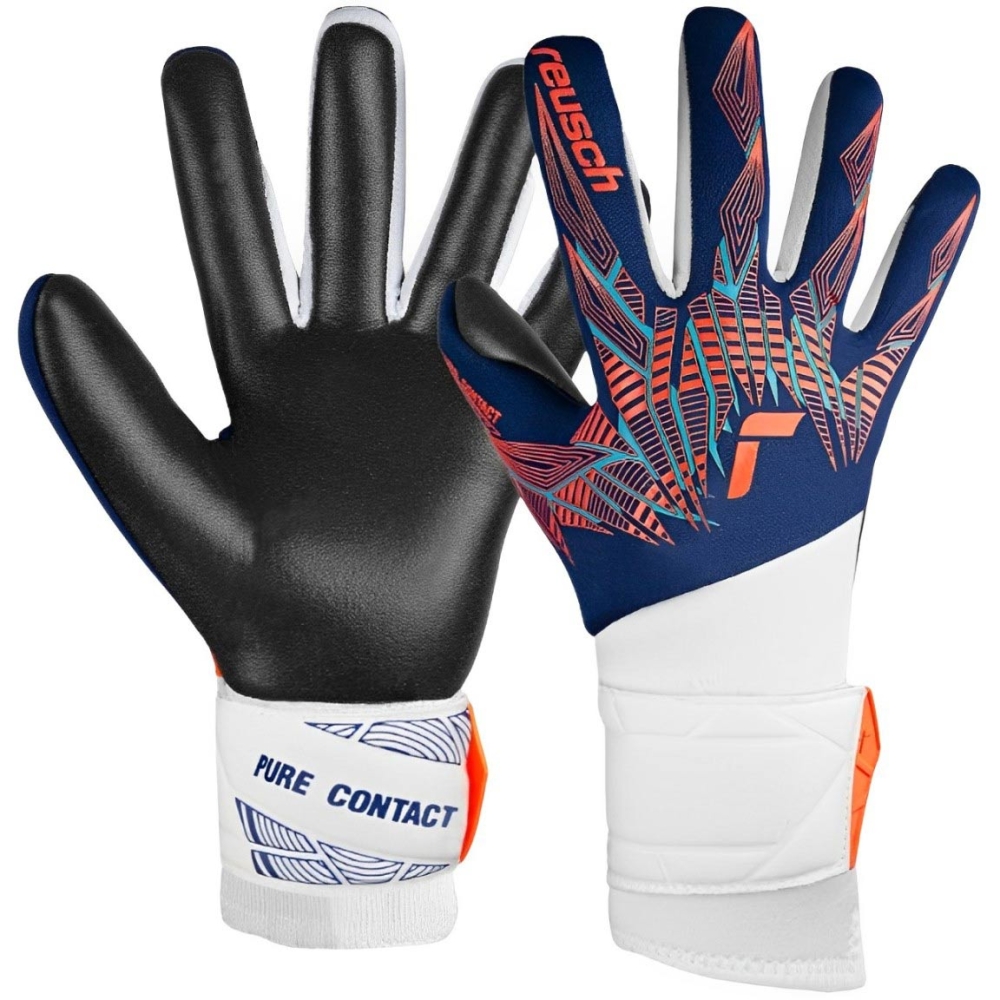 Manusi de portar Reusch Pure Contact Silver bleumarin-alb-negru 5470200 4848