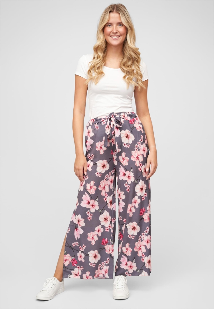 High-Waist Sommerhose mit Blumen Print Cloud5ive