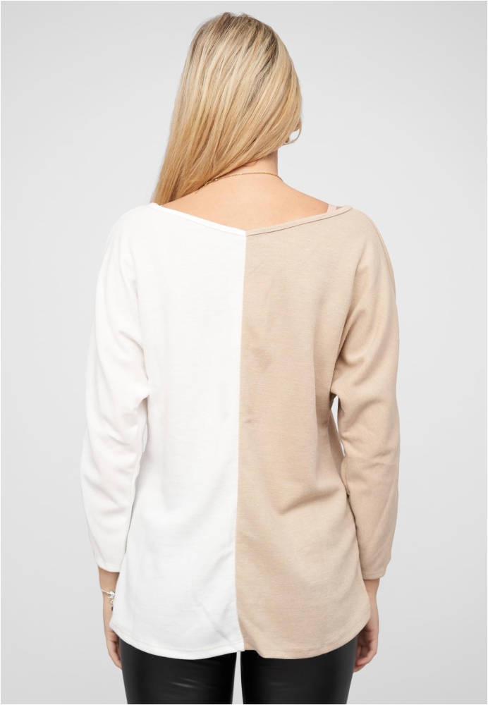 2-Tone Pullover mit Vokuhila Schnitt Cloud5ive