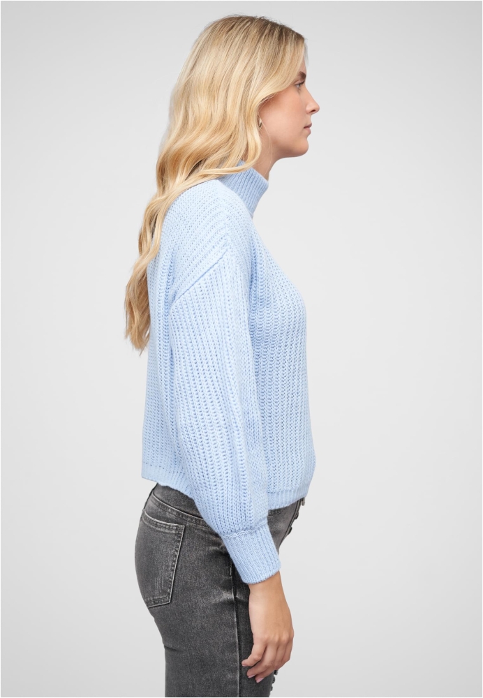 Pullover mit Stehrollkragen und V-Ausschnitt Cloud5ive