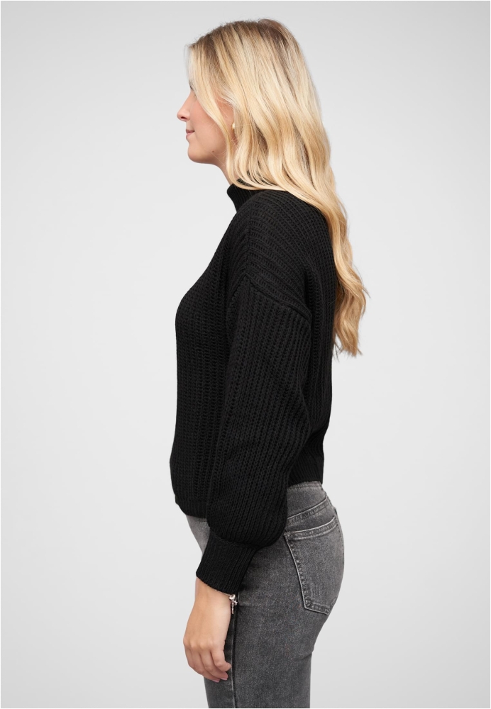 Pullover mit Stehrollkragen und V-Ausschnitt Cloud5ive