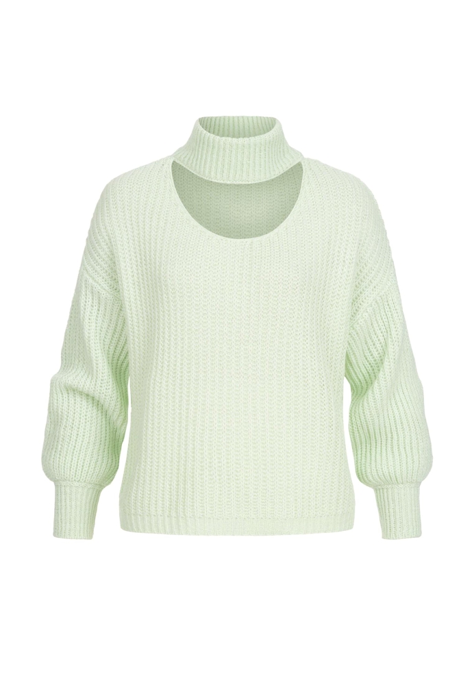 Pullover mit Stehrollkragen und V-Ausschnitt Cloud5ive