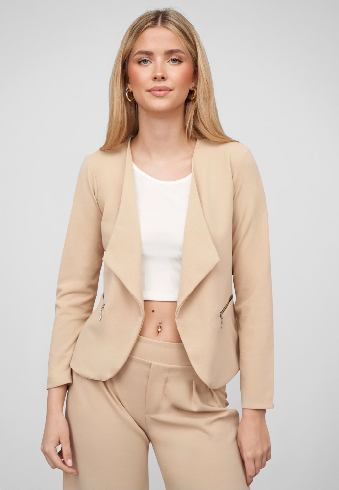 Cloud5ive Damen Blazer mit 2-Zip-Pockets und Reverskragen