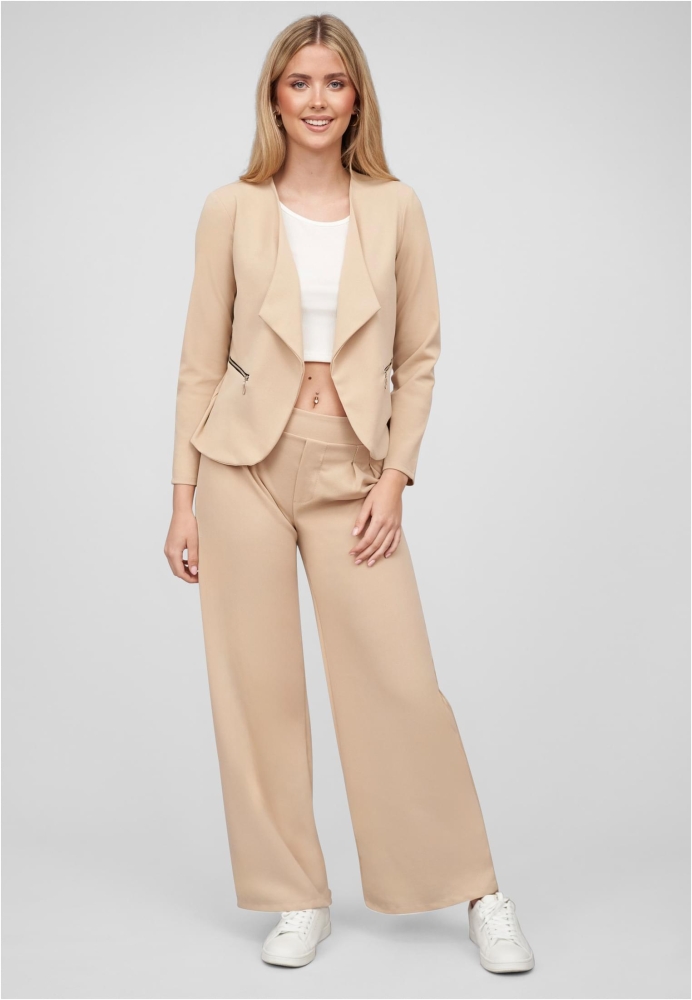 Cloud5ive Damen Blazer mit 2-Zip-Pockets und Reverskragen