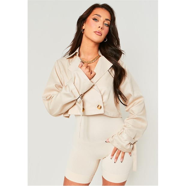 Missy Empire Cropped Trench