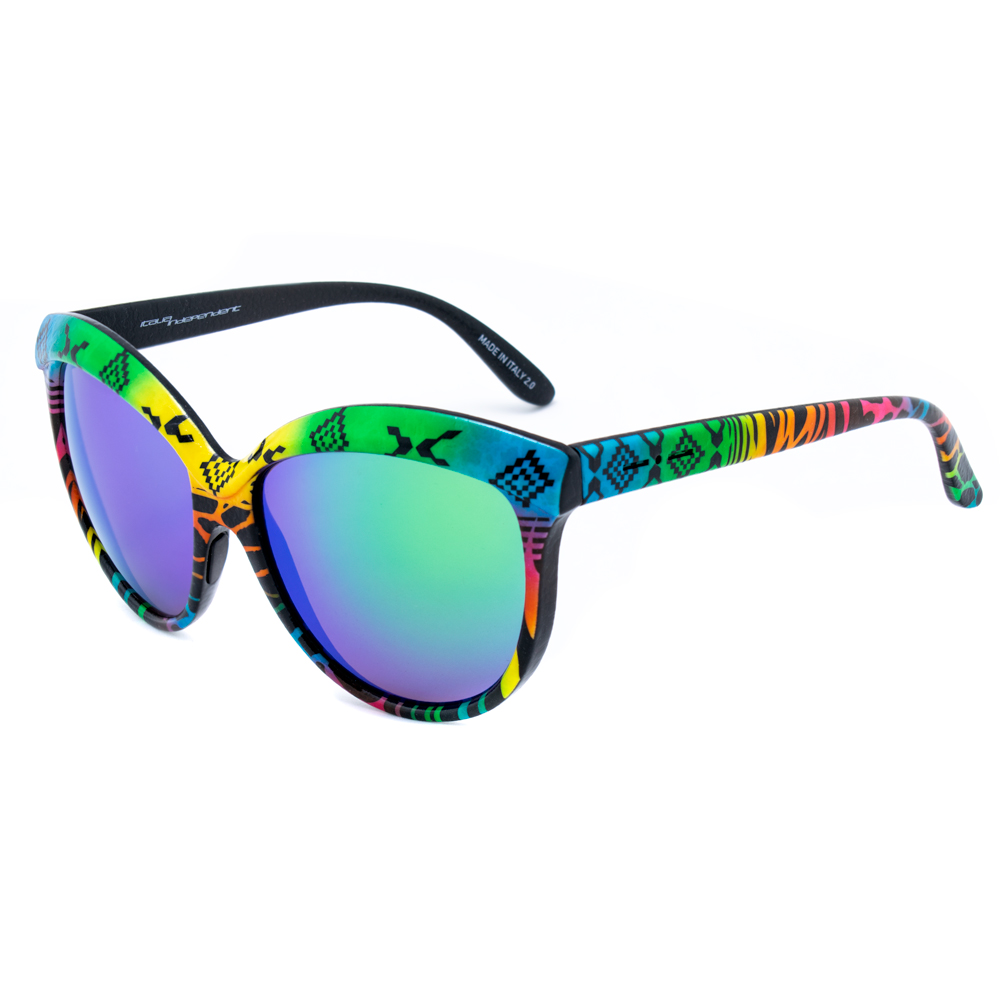 Ochelari de soare ITALIA INDEPENDENT 0092INX149000 pentru Femei blue, green, yellow, portocaliu