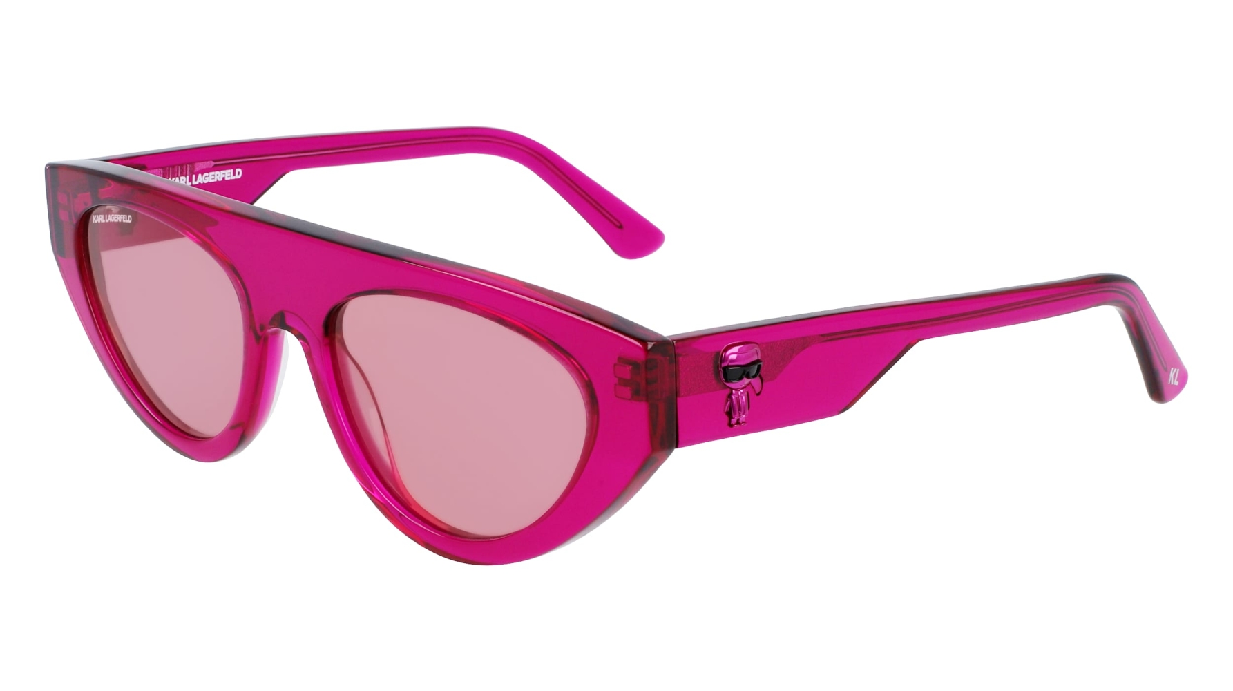 Ochelari de soare KARL LAGERFELD KL6043S-86 pentru Femei transparent fucsia