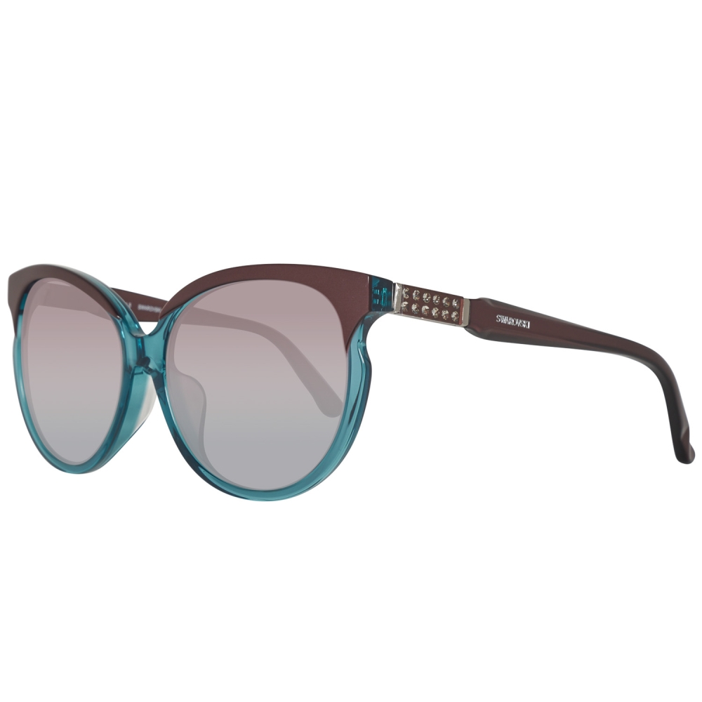 Ochelari de soare SWAROVSKI SK0081F-5889T pentru Femei turcoaz visiniu