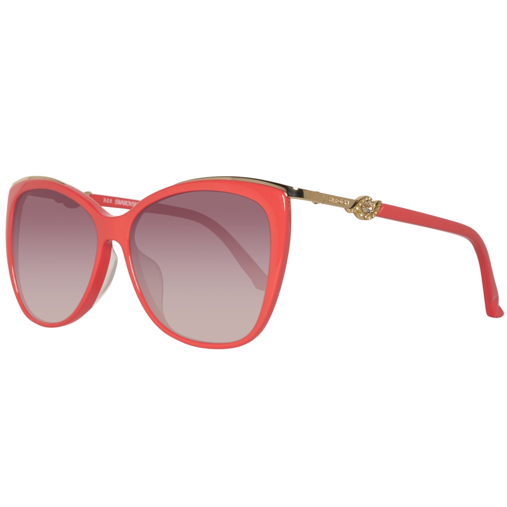 Ochelari de soare SWAROVSKI SK0104F-5766F pentru Femei rosu maro