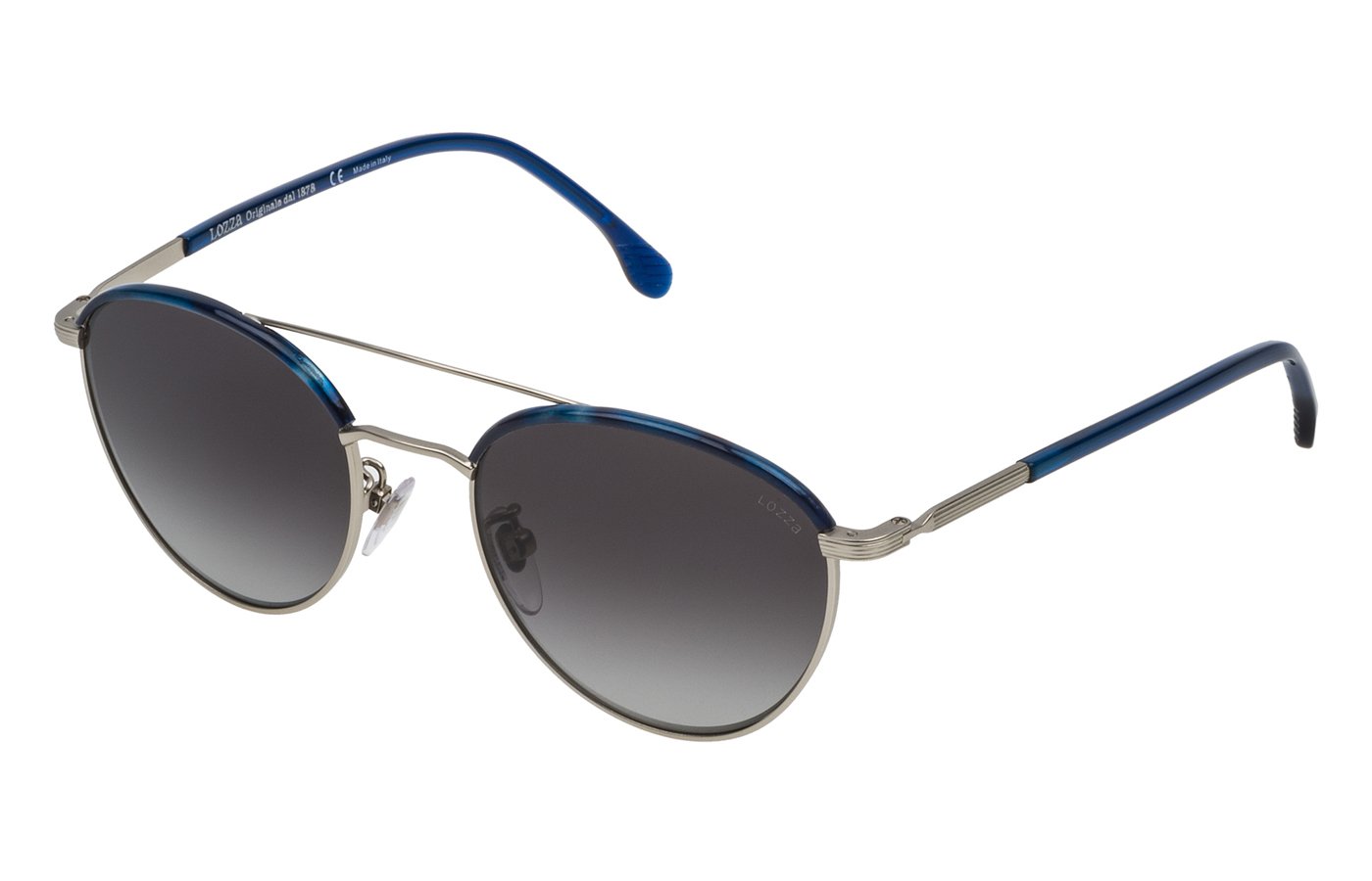 Ochelari de soare Unisex LOZZA SL2290M-0581 albastru mate argintiu