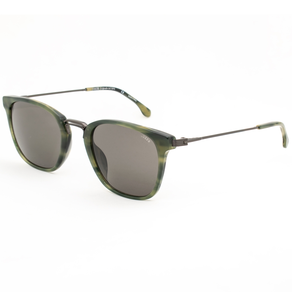 Ochelari de soare Unisex LOZZA SL4163M-01FJ verde marmol metalic