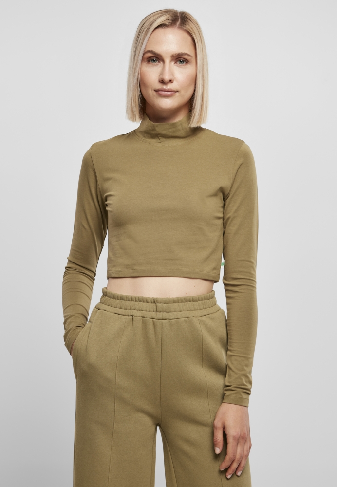 Organic Cropped Turtelneck Longsleeve dama Urban Classics