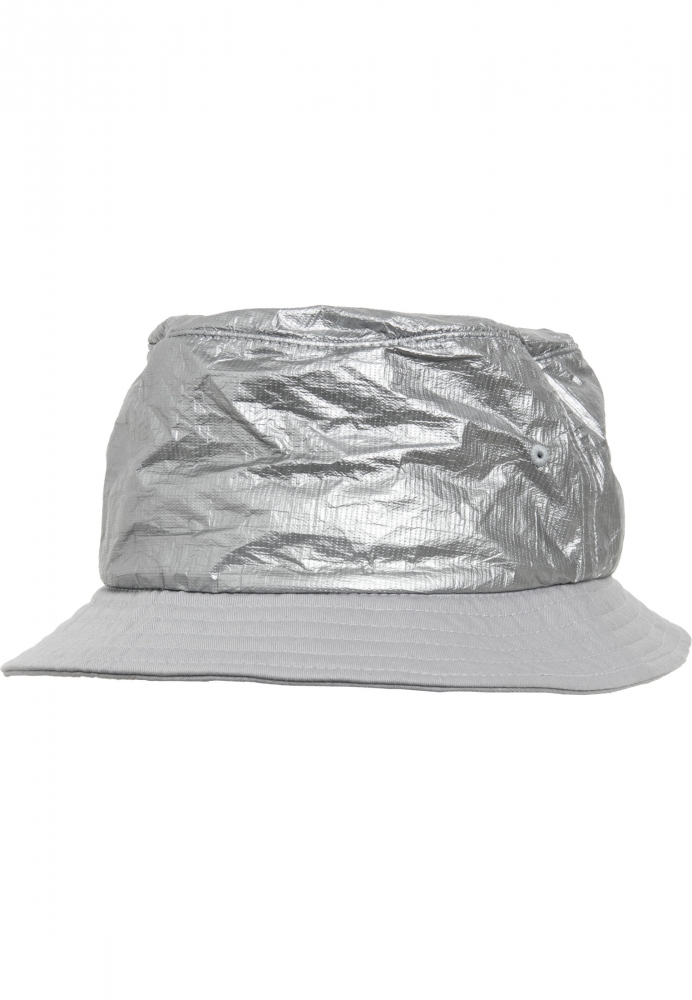 Crinkled Paper Bucket Hat Flexfit