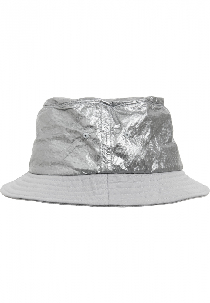 Crinkled Paper Bucket Hat Flexfit