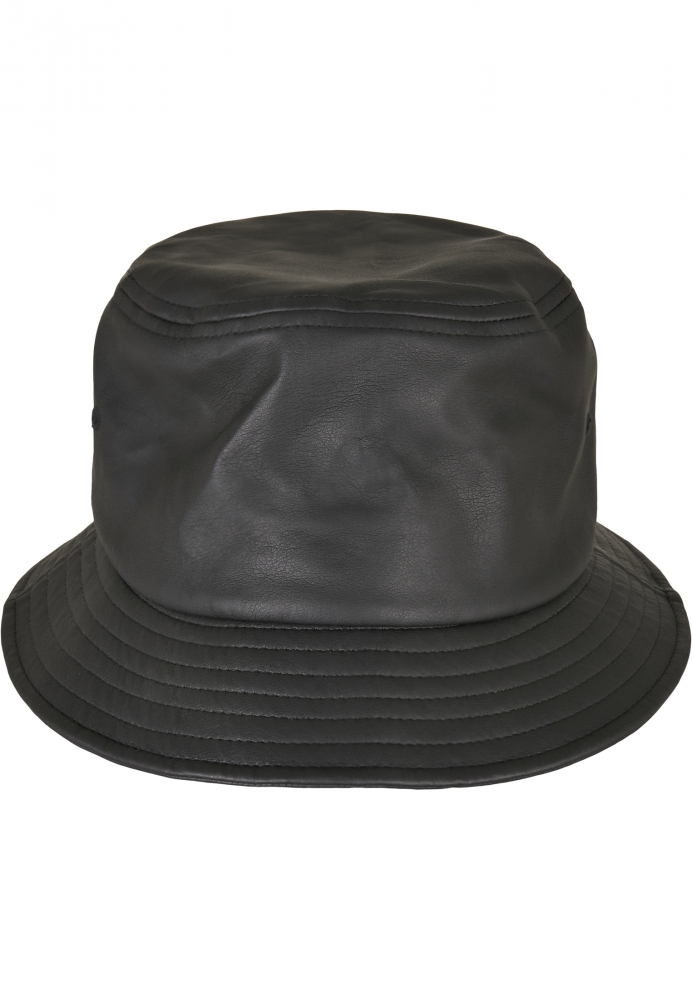 Imitation piele Bucket Hat Flexfit